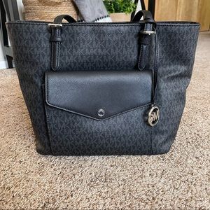 Michael Kors Black Signature Tote Bag